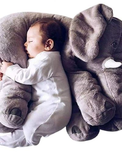 GREY BABY PILLOW ELEPHANT