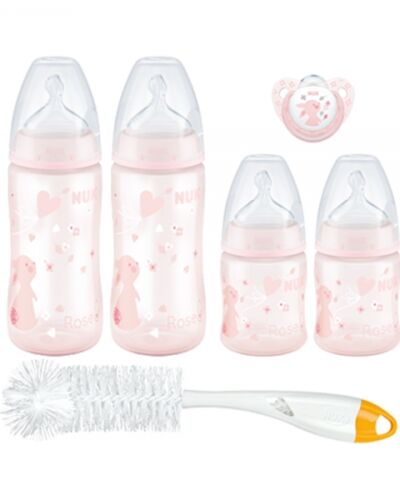 NUK STARTER PACK ROSE 0-6m