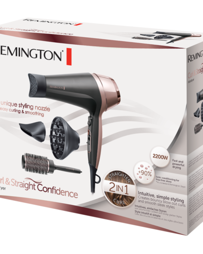 REMINGTON CURL & STRAIGHT CONFIDENCE HAIRDRYER