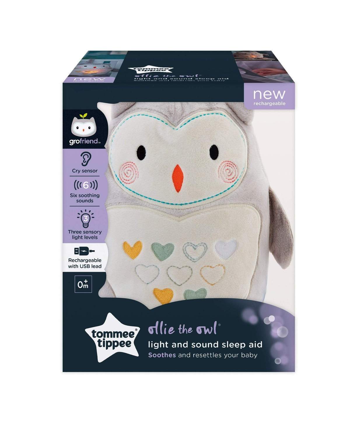 TOMMEE TIPPEE OLLIE THE OWL LIGHT AND SOUND SLEEP AID