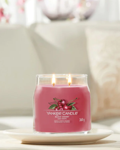 YANKEE CANDLE SIGNATURE BLACK CHERRY 368G