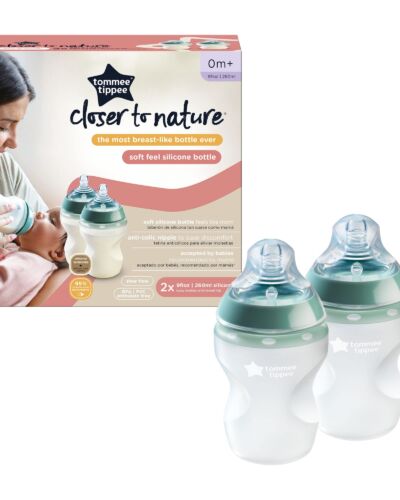 TOMMEE TIPPE THE MOST BREAST-LIKE BOTTLE EVER (SILICONE BOTTLE) 260ML