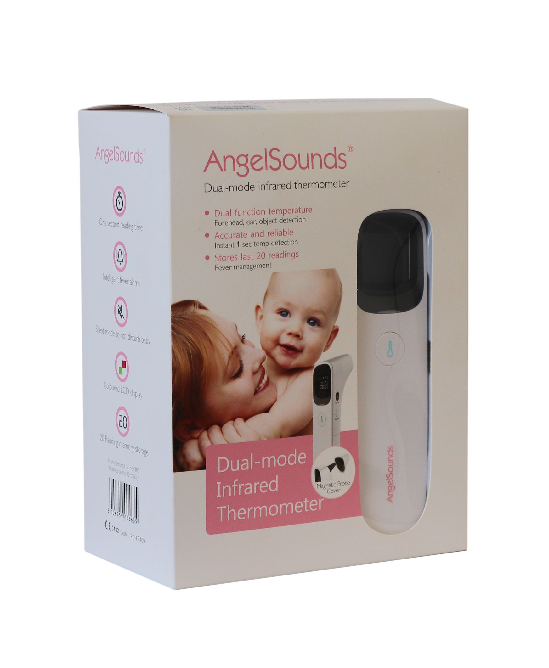 ANGEL SOUNDS – DUAL-MODE INFRARED THERMOMETER
