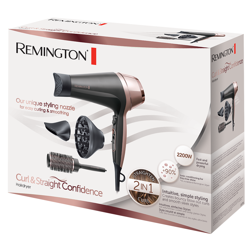 REMINGTON CURL & STRAIGHT CONFIDENCE HAIRDRYER