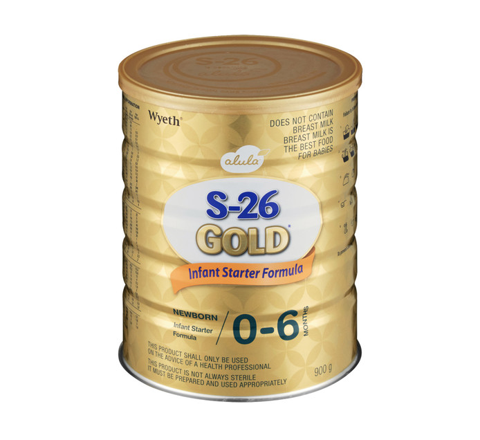 S26 GOLD INFANT STARTER FORMULA (0-6m) 900g