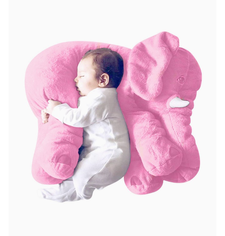 PINK BABY PILLOW ELEPHANT
