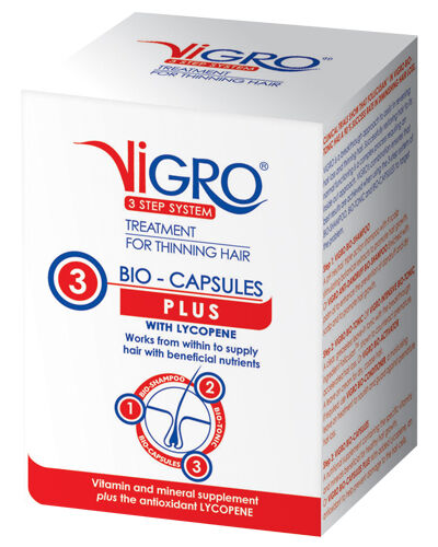VIGRO 3 STEP SYSTEM  FOR THINNING HAIR BIO-CAPSULES PLUS